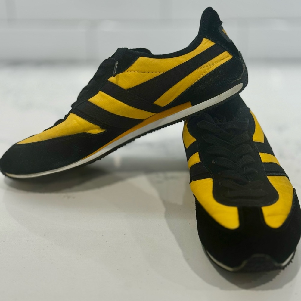 Gola Black and Yellow Textile Shoes